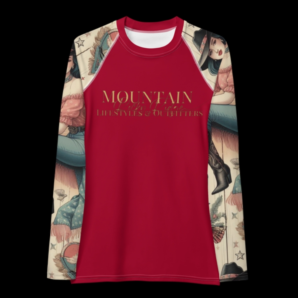Wild West Vintage Collection Women's Rash Guard